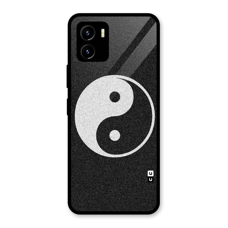 Peace Disorted Glass Back Case for Vivo Y15s