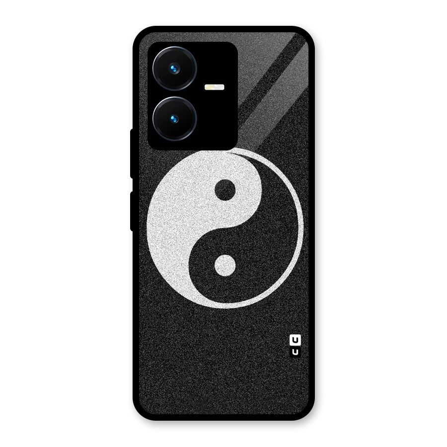 Peace Disorted Glass Back Case for Vivo Y22
