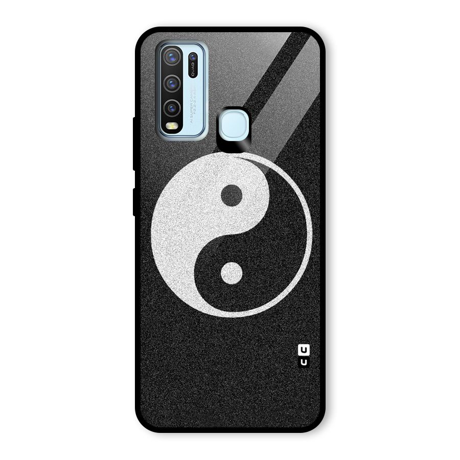 Peace Disorted Glass Back Case for Vivo Y50