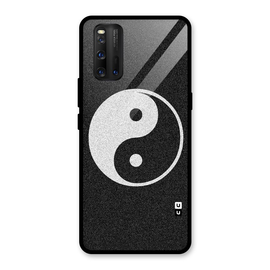 Peace Disorted Glass Back Case for Vivo iQOO 3
