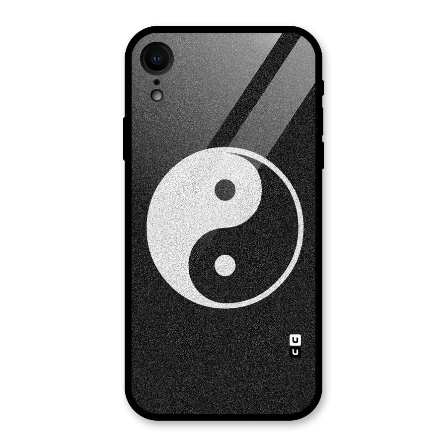 Peace Disorted Glass Back Case for XR