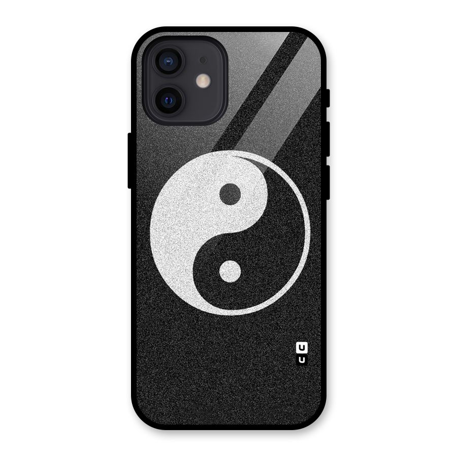 Peace Disorted Glass Back Case for iPhone 12