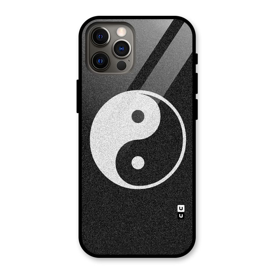 Peace Disorted Glass Back Case for iPhone 12 Pro