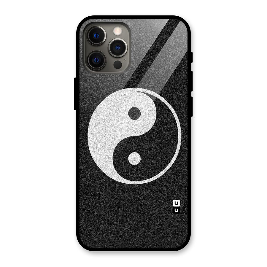 Peace Disorted Glass Back Case for iPhone 12 Pro Max