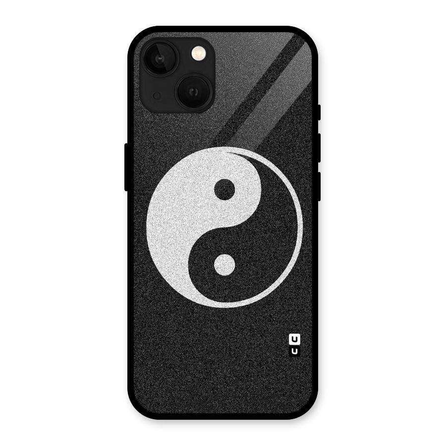 Peace Disorted Glass Back Case for iPhone 13