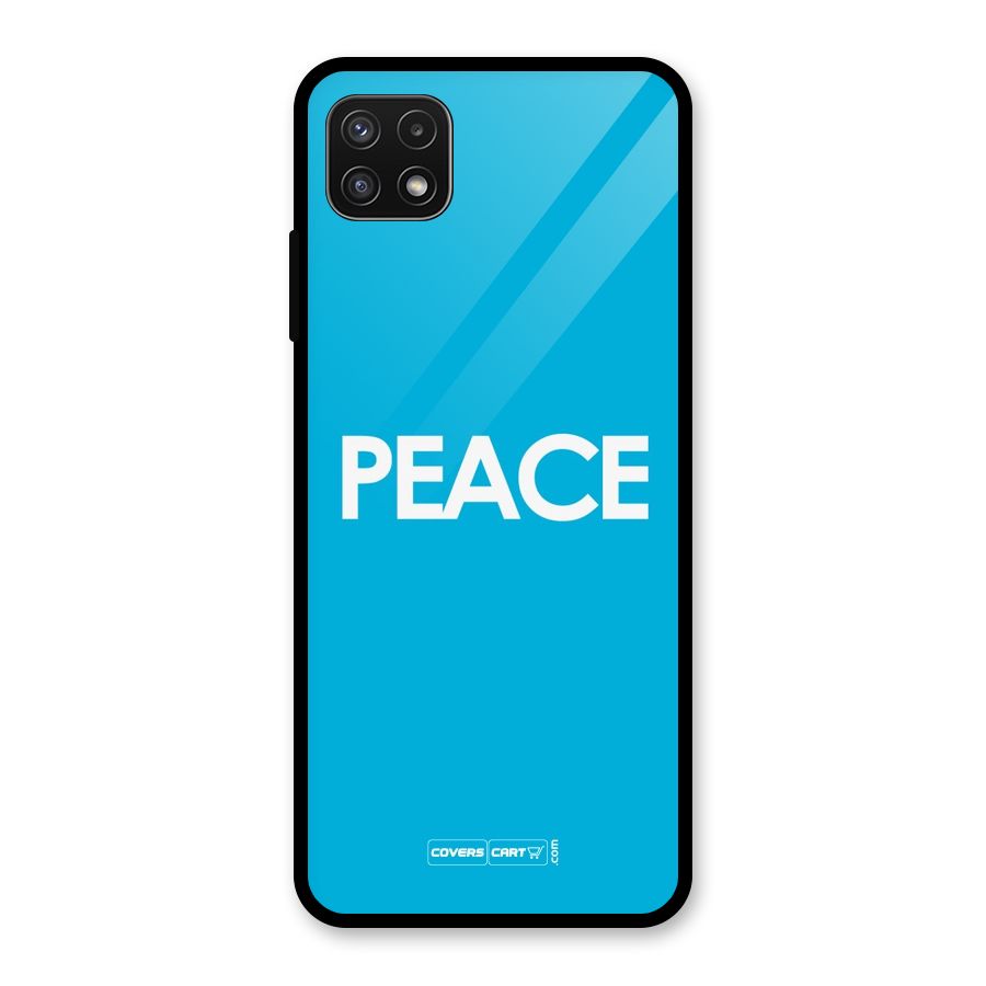 Peace Glass Back Case for Galaxy A22 5G
