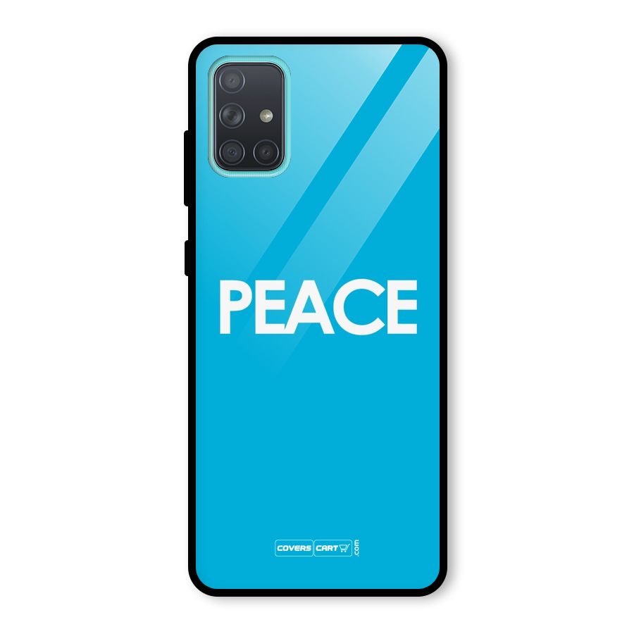Peace Glass Back Case for Galaxy A71