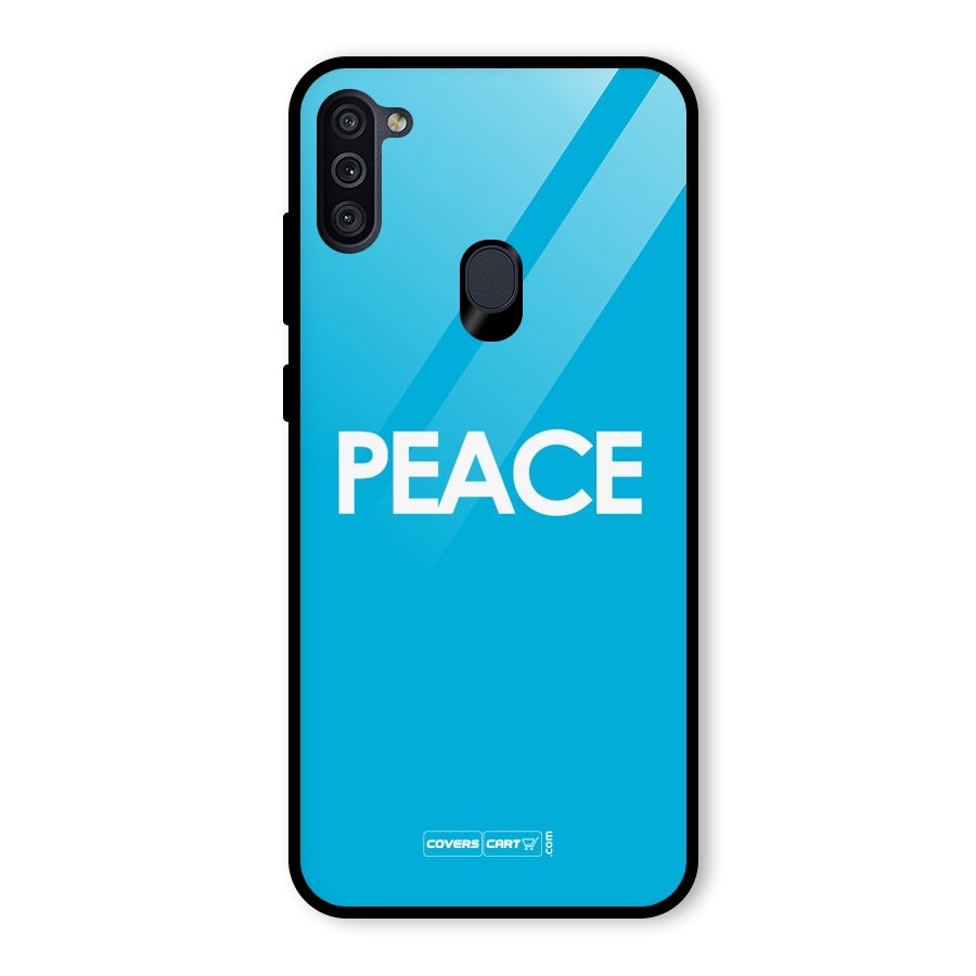 Peace Glass Back Case for Galaxy M11