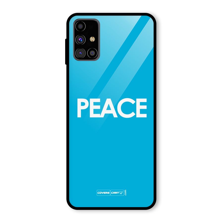Peace Glass Back Case for Galaxy M31s