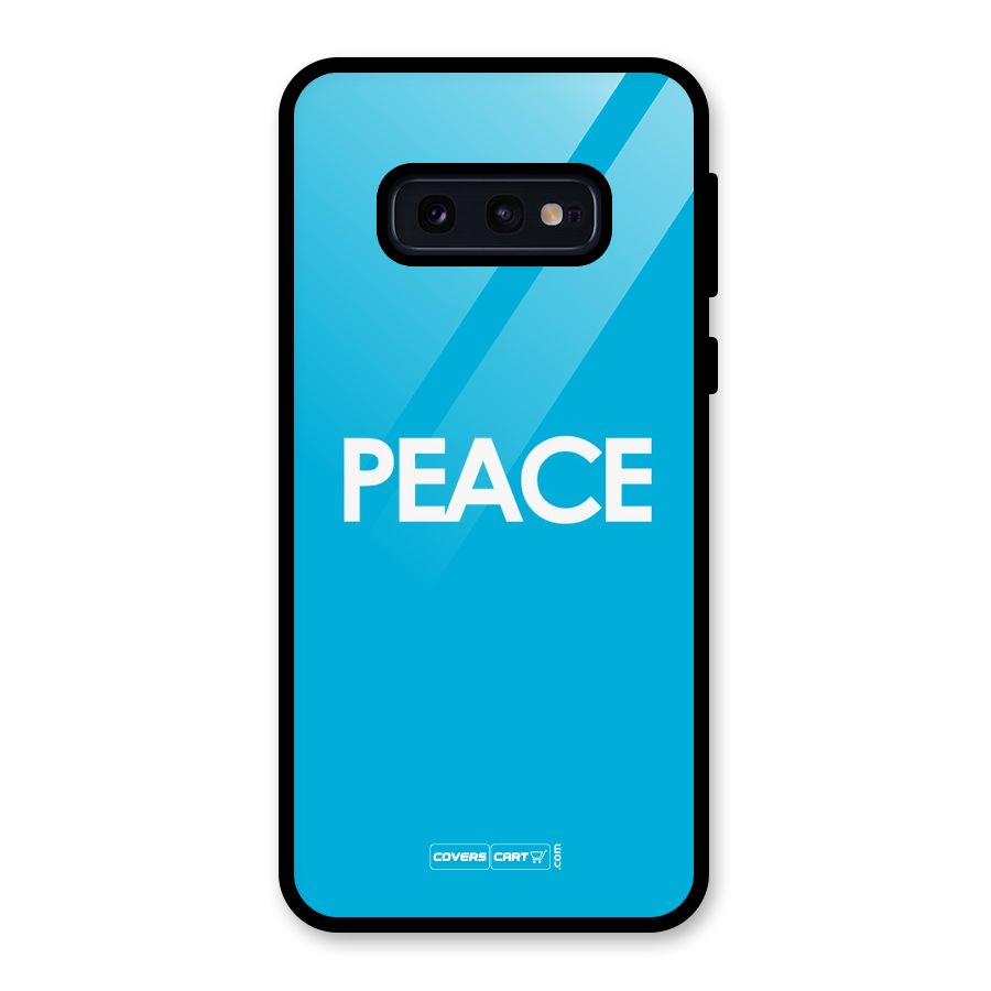 Peace Glass Back Case for Galaxy S10e