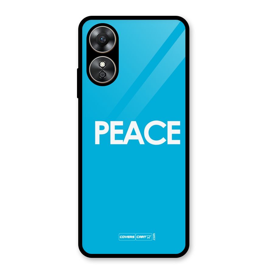 Peace Glass Back Case for Oppo A17