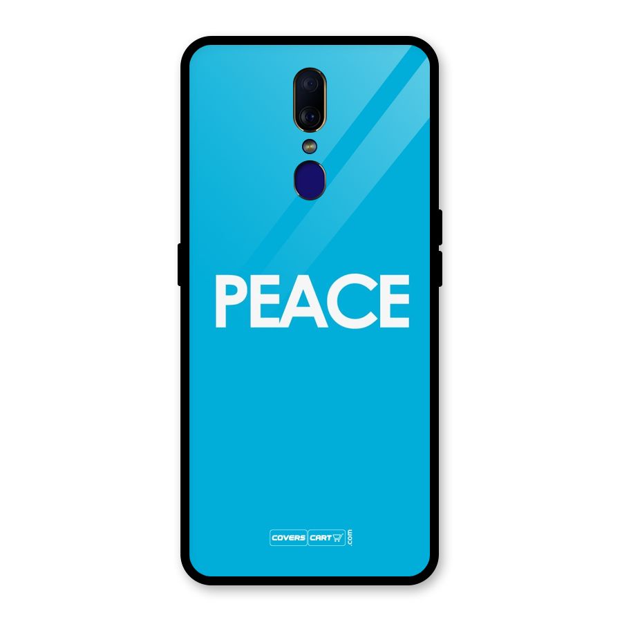 Peace Glass Back Case for Oppo F11
