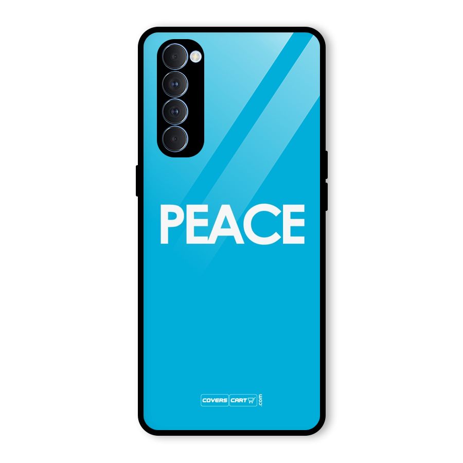 Peace Glass Back Case for Oppo Reno4 Pro