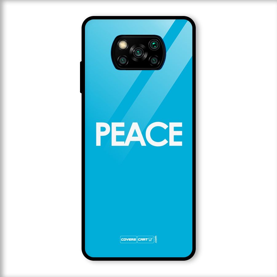 Peace Glass Back Case for Poco X3