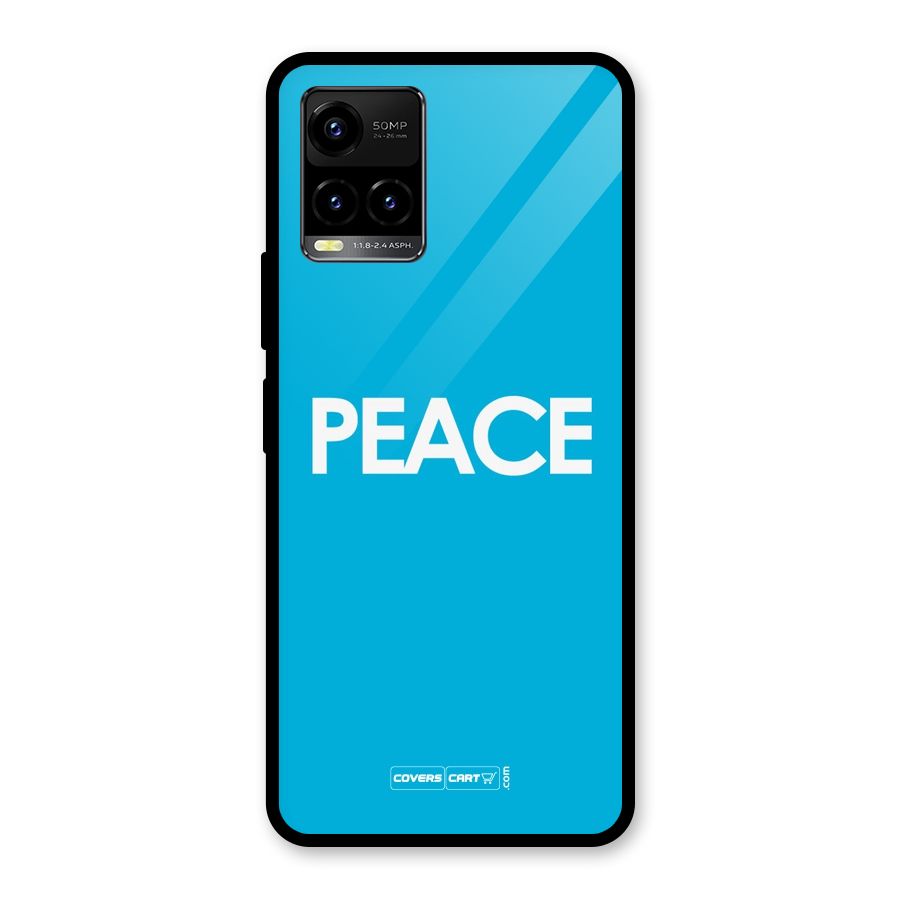 Peace Glass Back Case for Vivo Y21A