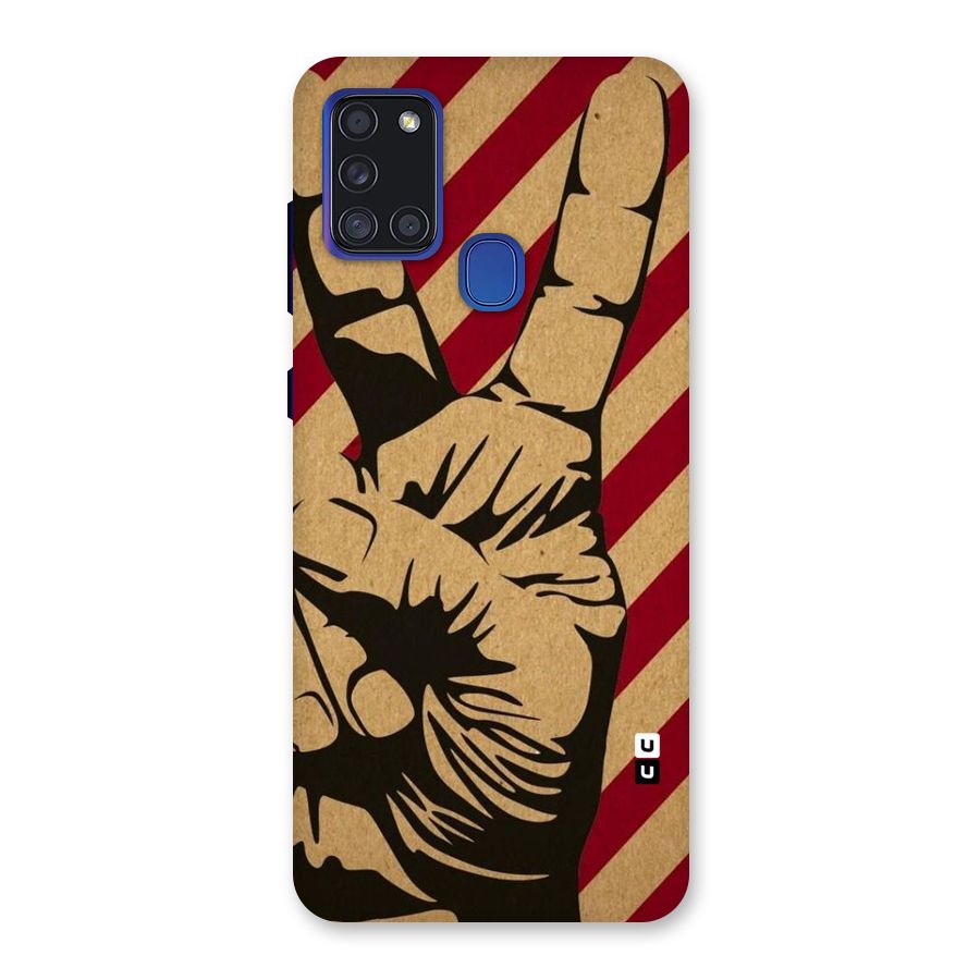 Peace Stripes Back Case for Galaxy A21s