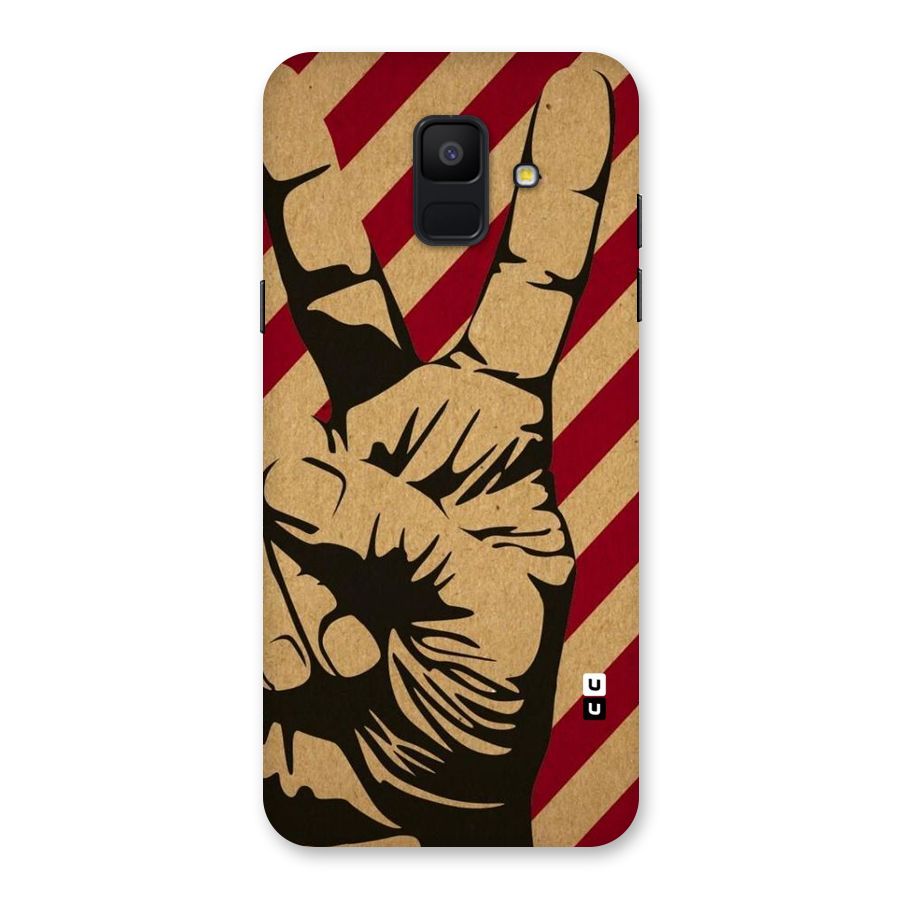 Peace Stripes Back Case for Galaxy A6 (2018)