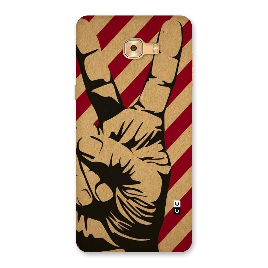 Peace Stripes Back Case for Galaxy C9 Pro