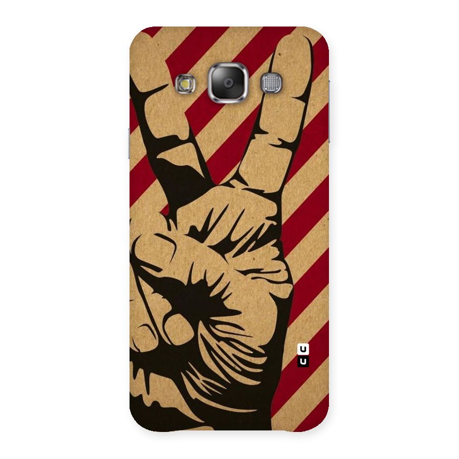 Peace Stripes Back Case for Galaxy E7