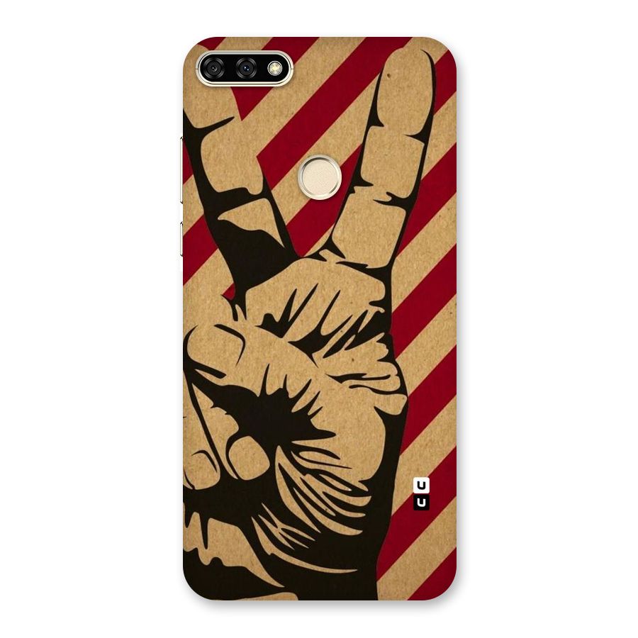 Peace Stripes Back Case for Honor 7A
