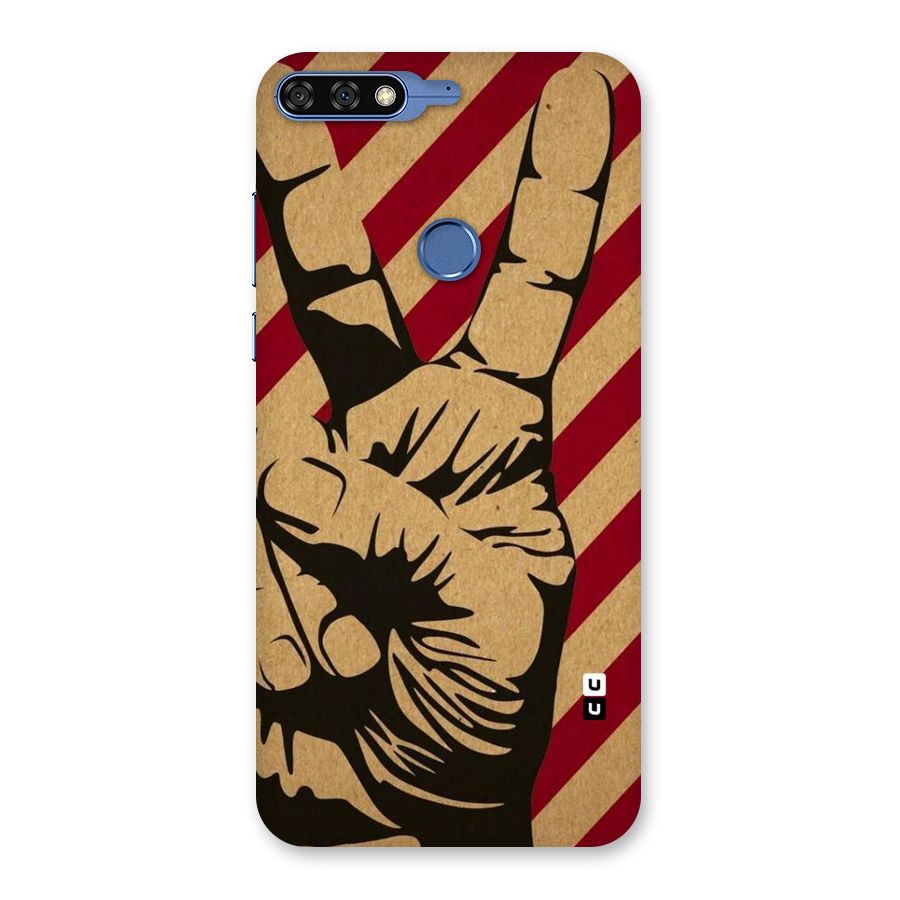 Peace Stripes Back Case for Honor 7C