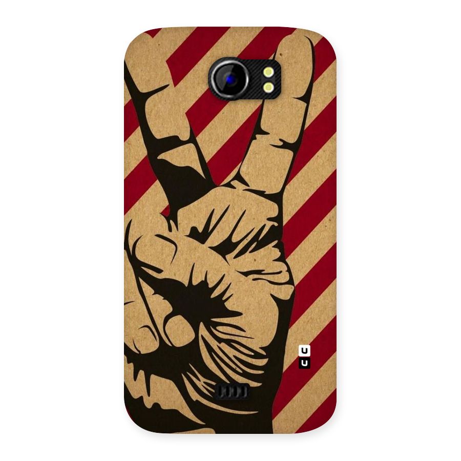 Peace Stripes Back Case for Micromax Canvas 2 A110