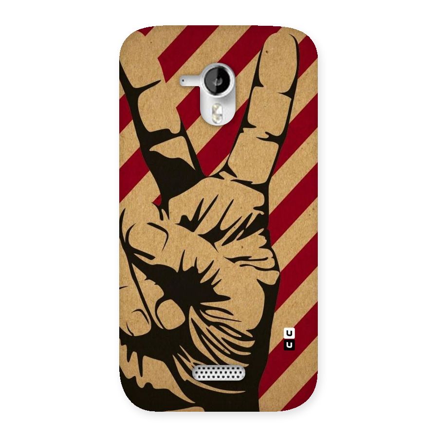 Peace Stripes Back Case for Micromax Canvas HD A116