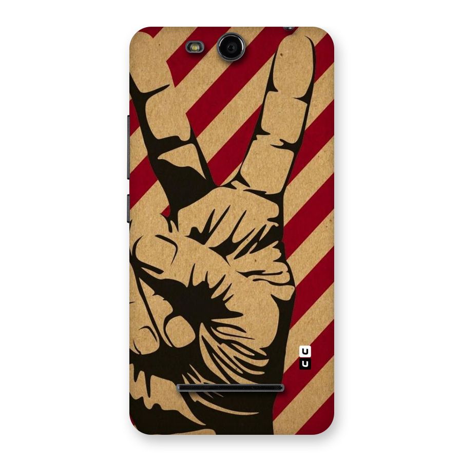 Peace Stripes Back Case for Micromax Canvas Juice 3 Q392