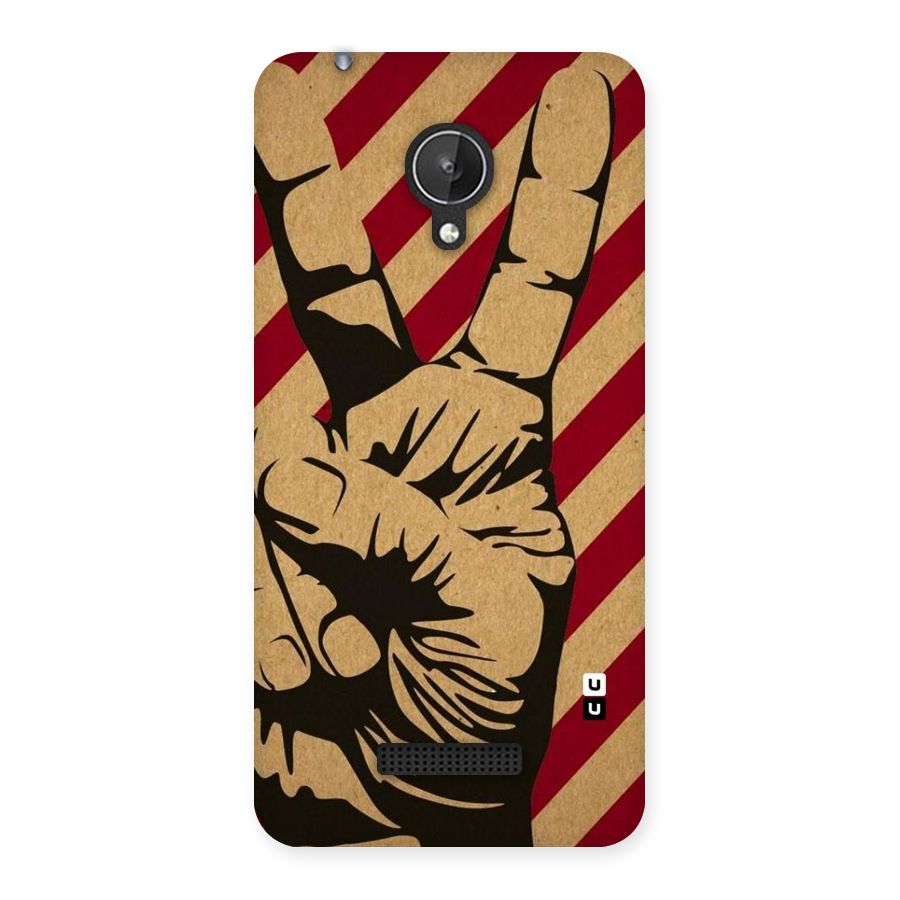 Peace Stripes Back Case for Micromax Canvas Spark Q380