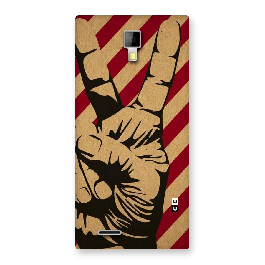 Peace Stripes Back Case for Micromax Canvas Xpress A99