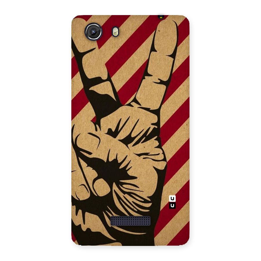Peace Stripes Back Case for Micromax Unite 3