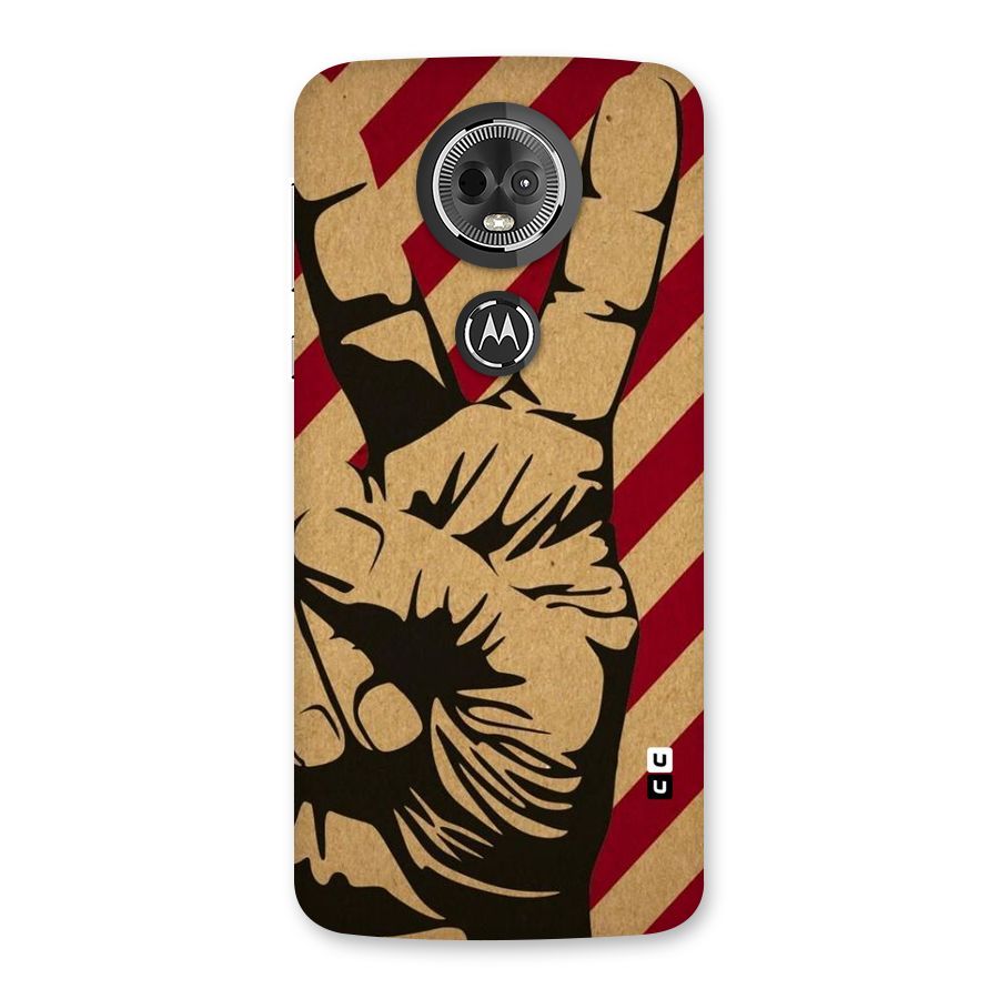 Peace Stripes Back Case for Moto E5 Plus