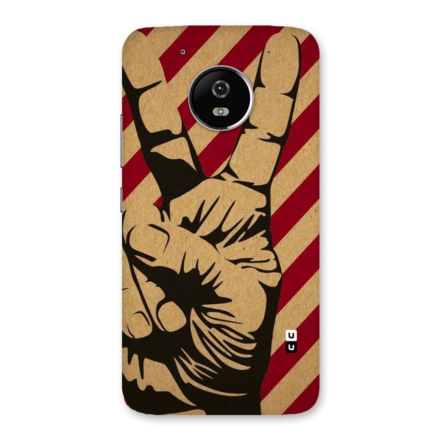 Peace Stripes Back Case for Moto G5