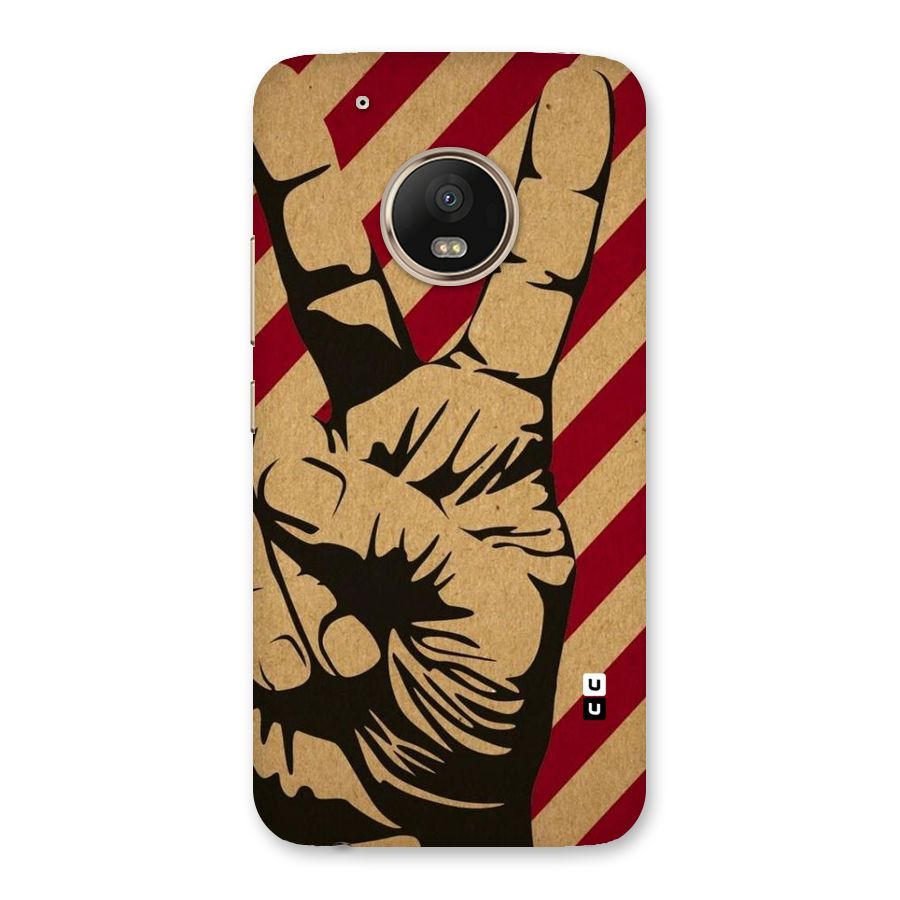 Peace Stripes Back Case for Moto G5 Plus