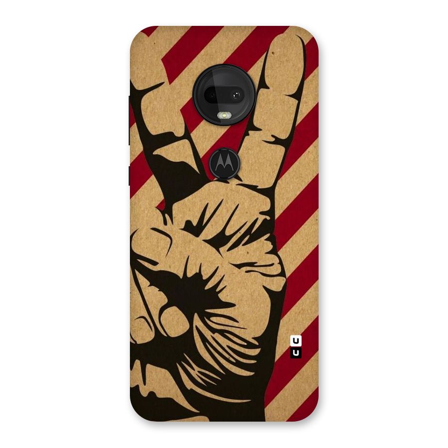 Peace Stripes Back Case for Moto G7
