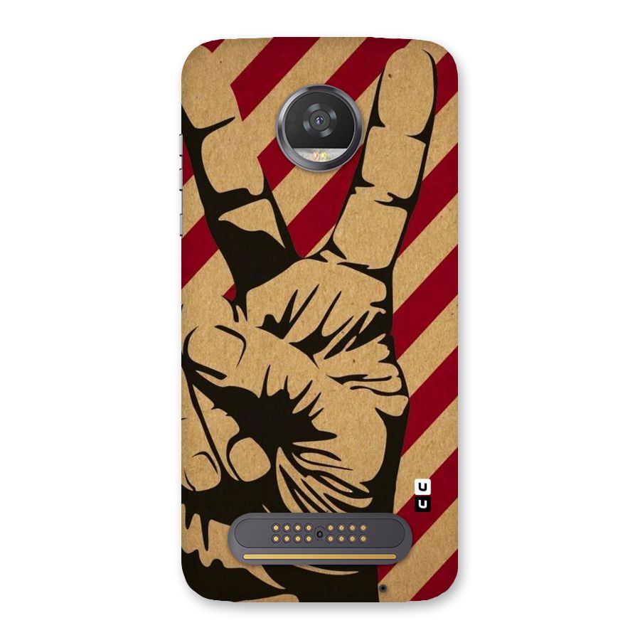 Peace Stripes Back Case for Moto Z2 Play