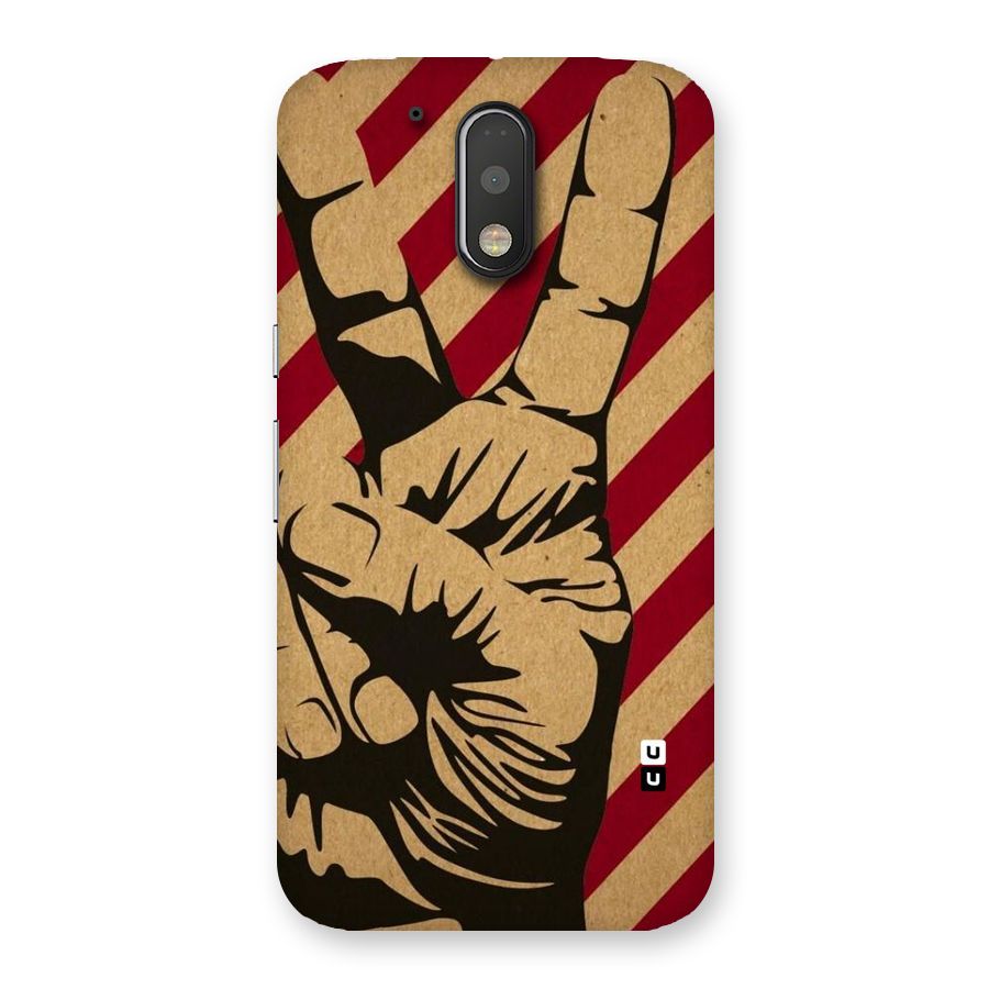 Peace Stripes Back Case for Motorola Moto G4 Plus