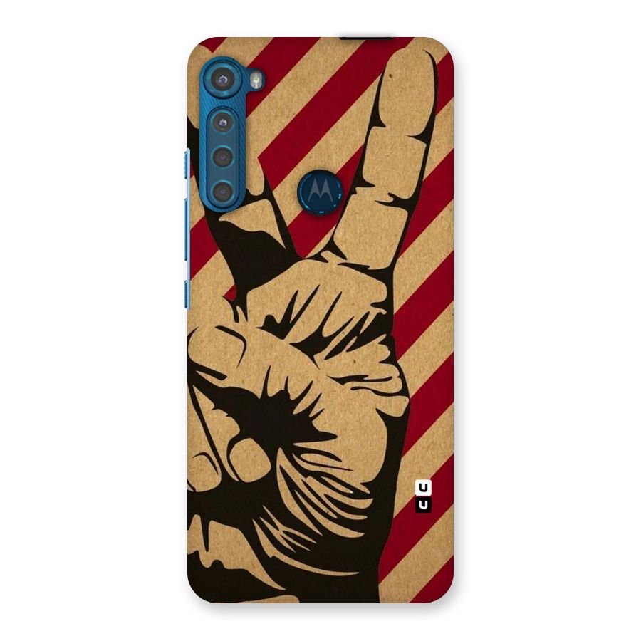 Peace Stripes Back Case for Motorola One Fusion Plus