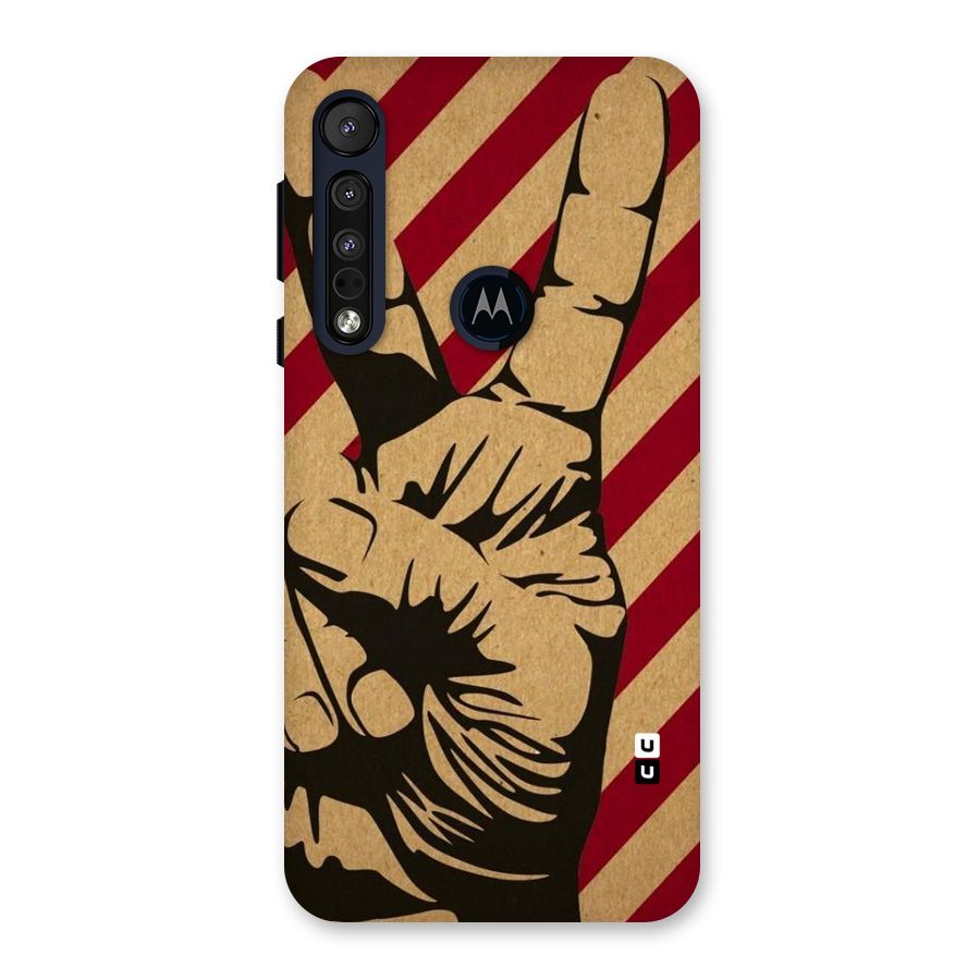 Peace Stripes Back Case for Motorola One Macro
