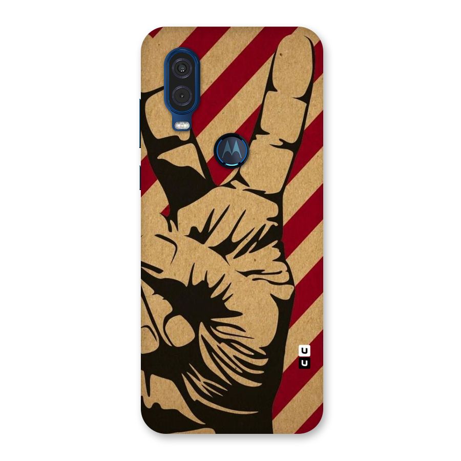 Peace Stripes Back Case for Motorola One Vision