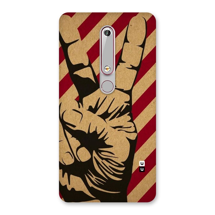 Peace Stripes Back Case for Nokia 6.1