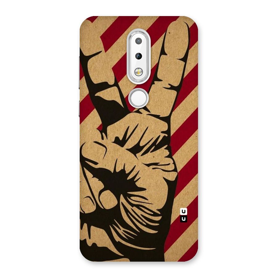 Peace Stripes Back Case for Nokia 6.1 Plus