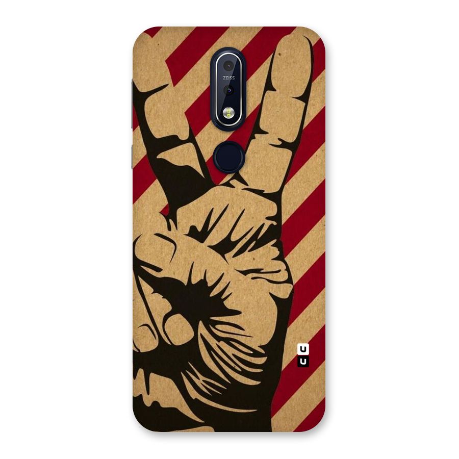Peace Stripes Back Case for Nokia 7.1