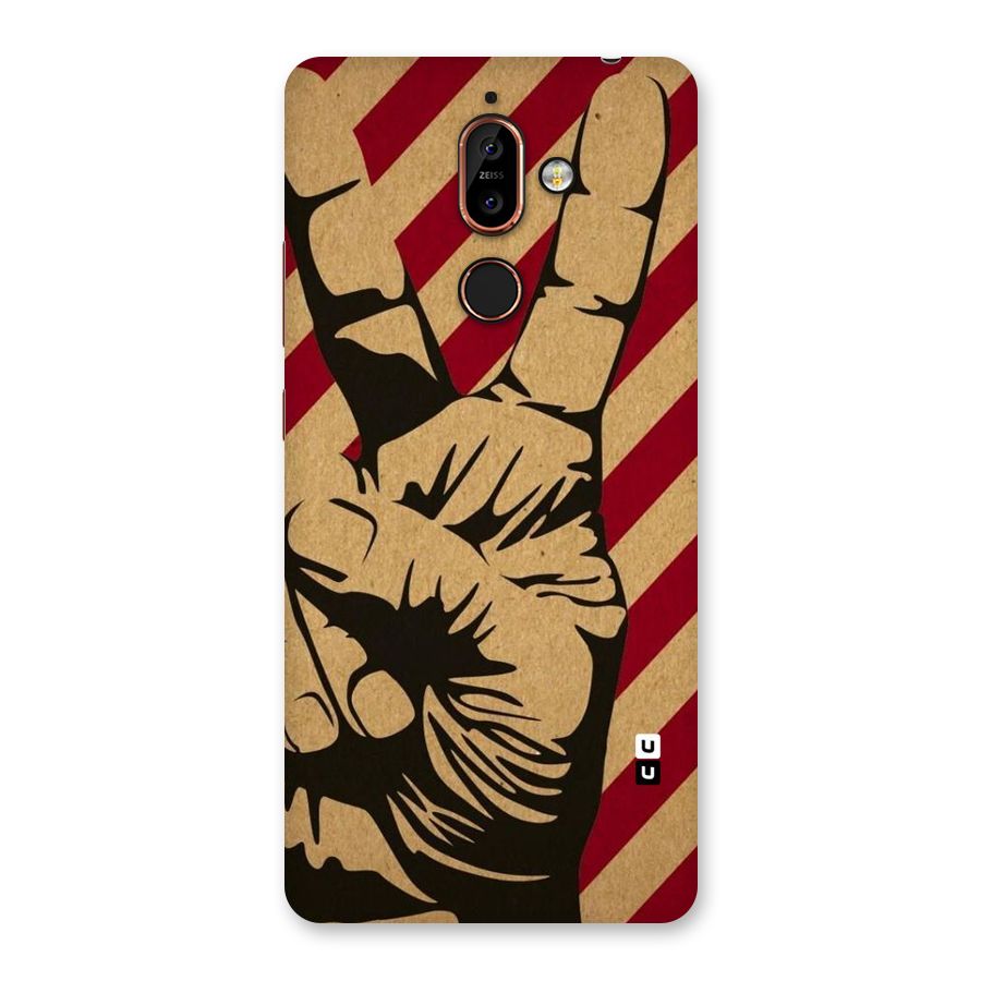 Peace Stripes Back Case for Nokia 7 Plus