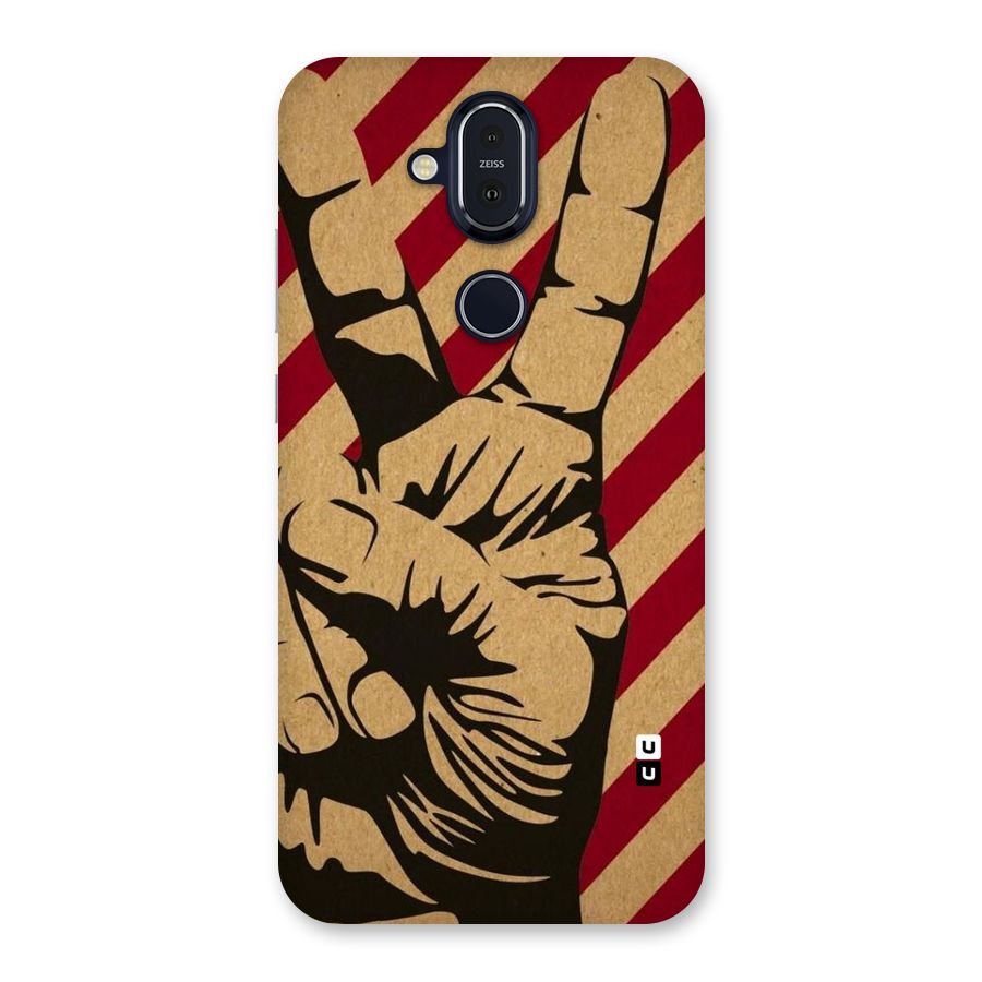 Peace Stripes Back Case for Nokia 8.1