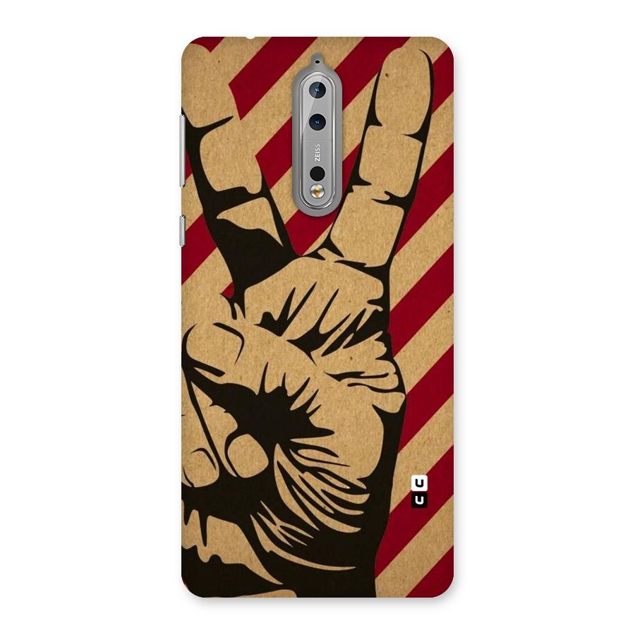 Peace Stripes Back Case for Nokia 8