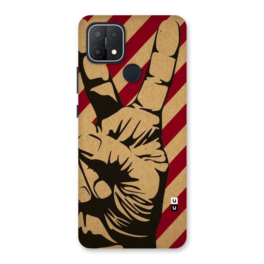 Peace Stripes Back Case for Oppo A15s