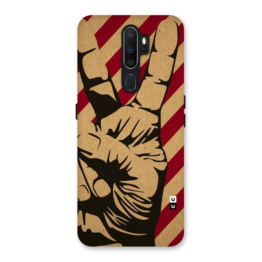 Peace Stripes Back Case for Oppo A5 (2020)