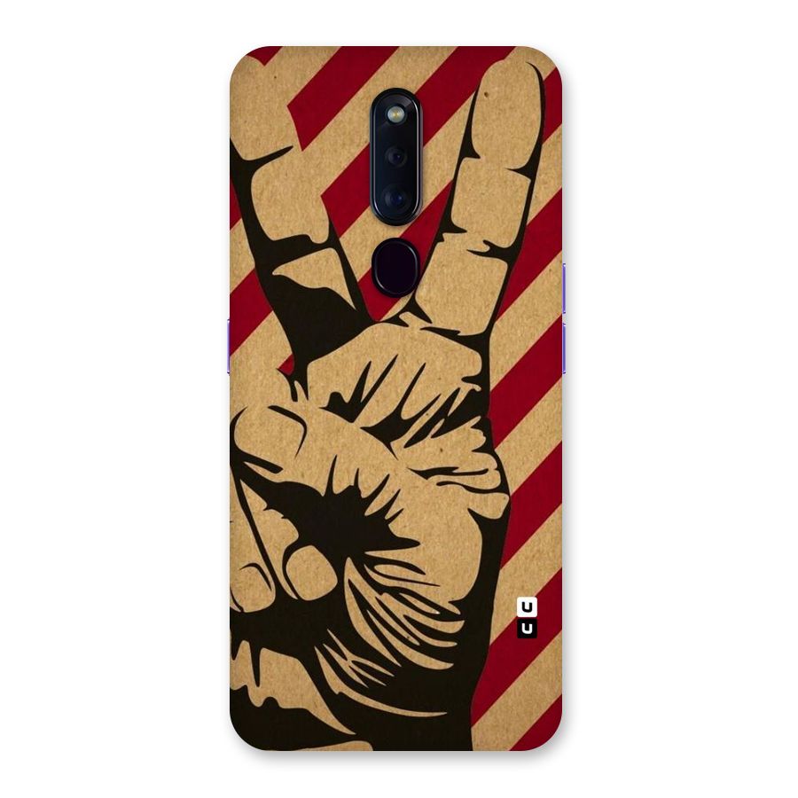 Peace Stripes Back Case for Oppo F11 Pro