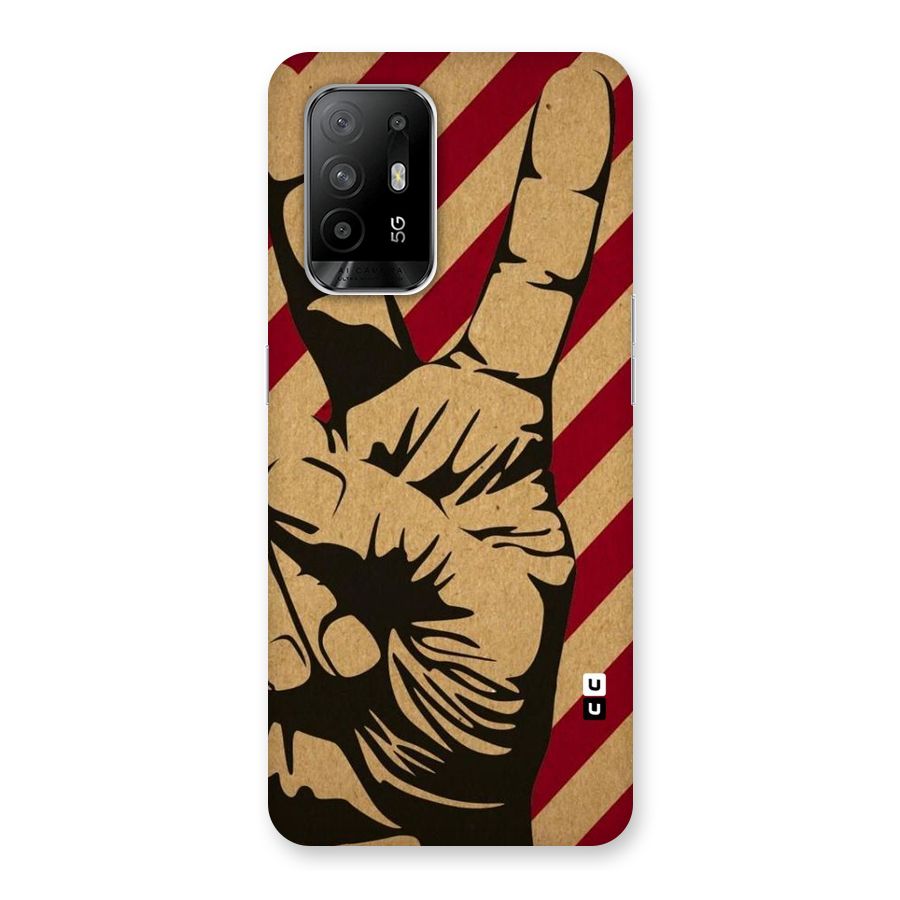 Peace Stripes Back Case for Oppo F19 Pro Plus 5G
